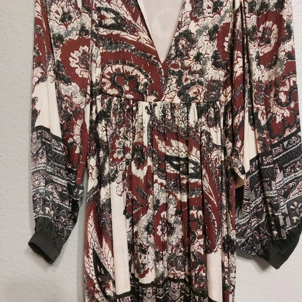 Free People Long Sleeve Say You Love Me Mini Dress- size S